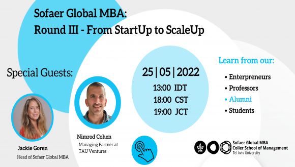 Sofaer Global MBA Reality Games:  Round 3 From Start Up to Scale Up  - Webinar