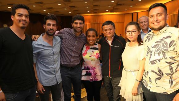 Jack Ma meeting TAU students (photo: Chen Galili)