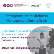 Entrepreneurship Lifehacks: Management During Crises